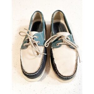 J. Murphy Men’s Leather Boat Shoes Loafers Multicolor Colorblock Size 8M